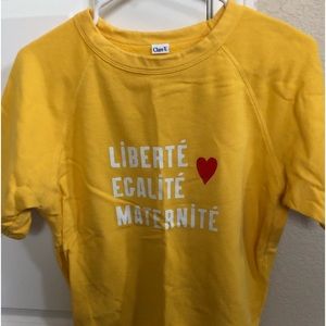 Clare V short sleeve sweatshirt